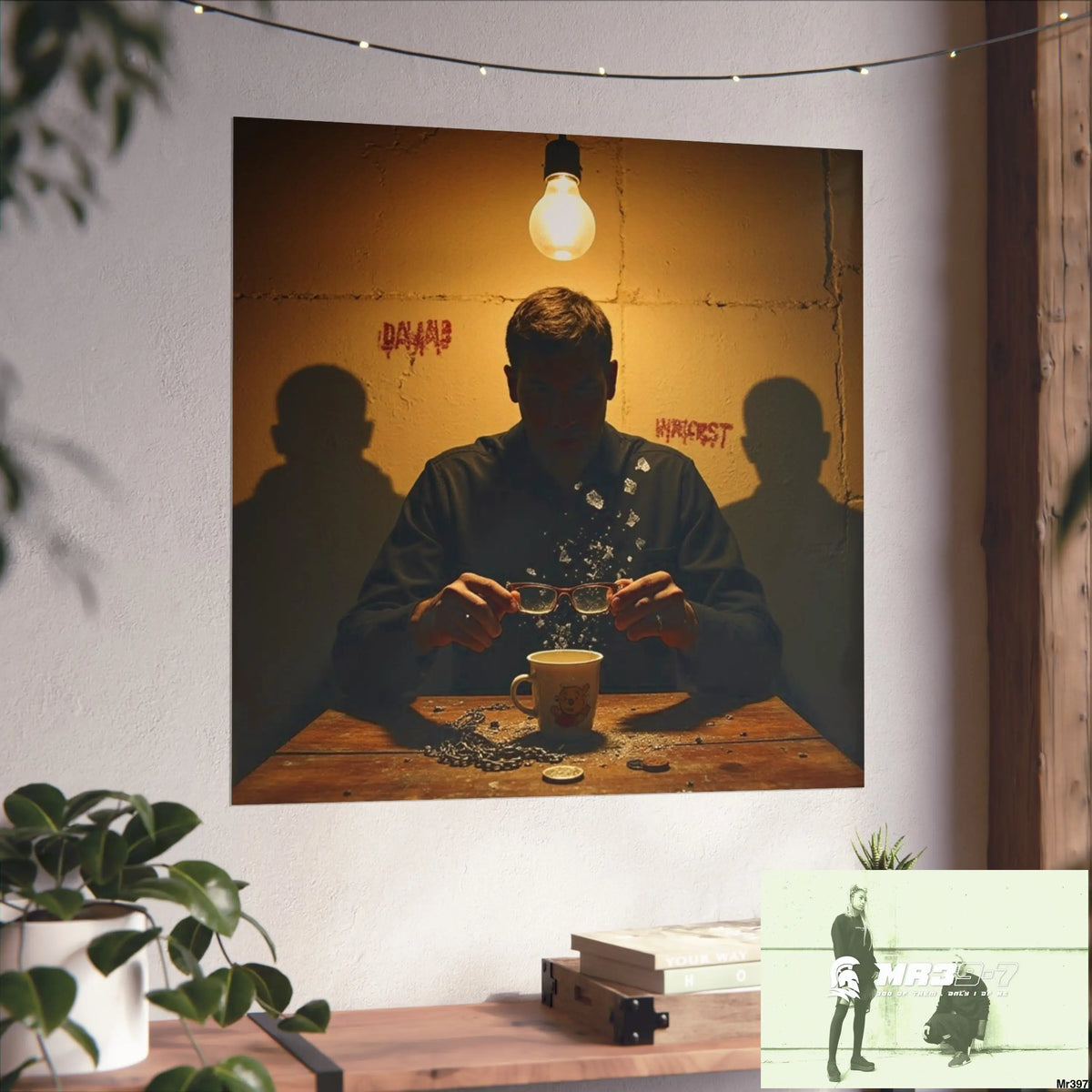 Banksy Style Dahab Gold scene 2 “Breaking the Glasses” no 1 Fine Art Posters Poster