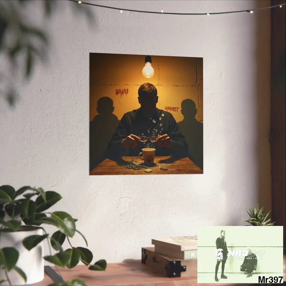 Banksy Style Dahab Gold scene 2 “Breaking the Glasses” no 1 Fine Art Posters Poster