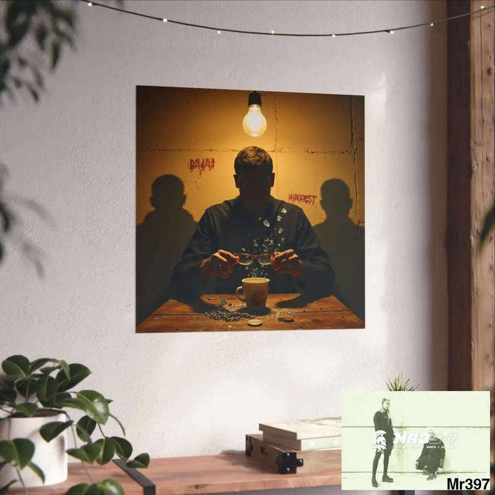 Banksy Style Dahab Gold scene 2 “Breaking the Glasses” no 1 Fine Art Posters Poster