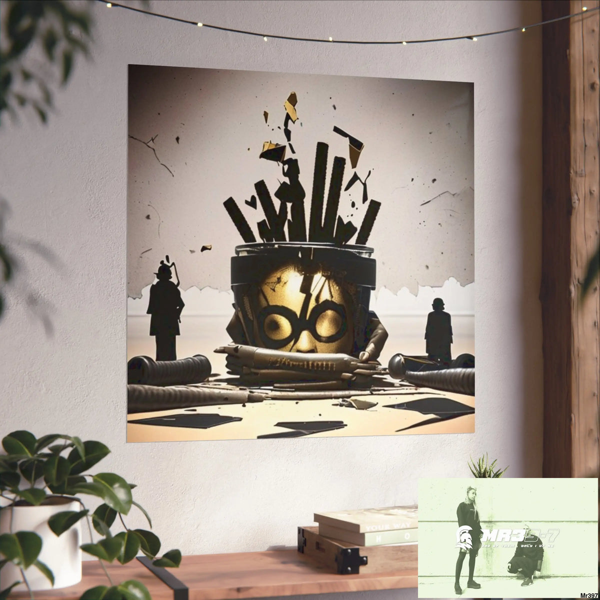 Banksy Style Dahab Gold scene 2 “Breaking the Glasses” no 10 Fine Art Posters Poster