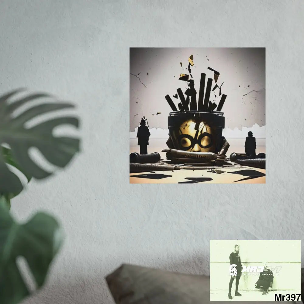 Banksy Style Dahab Gold scene 2 “Breaking the Glasses” no 10 Fine Art Posters Poster