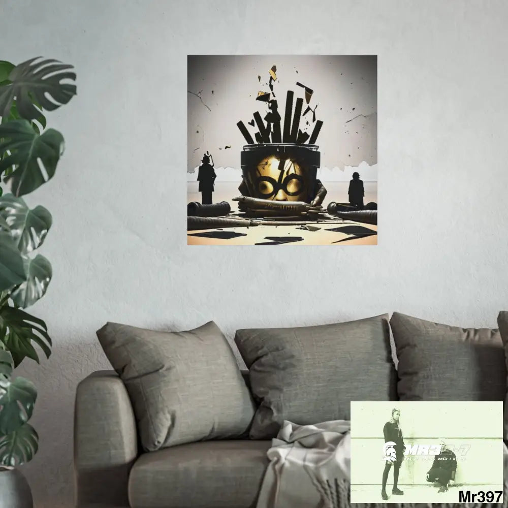 Banksy Style Dahab Gold scene 2 “Breaking the Glasses” no 10 Fine Art Posters Poster