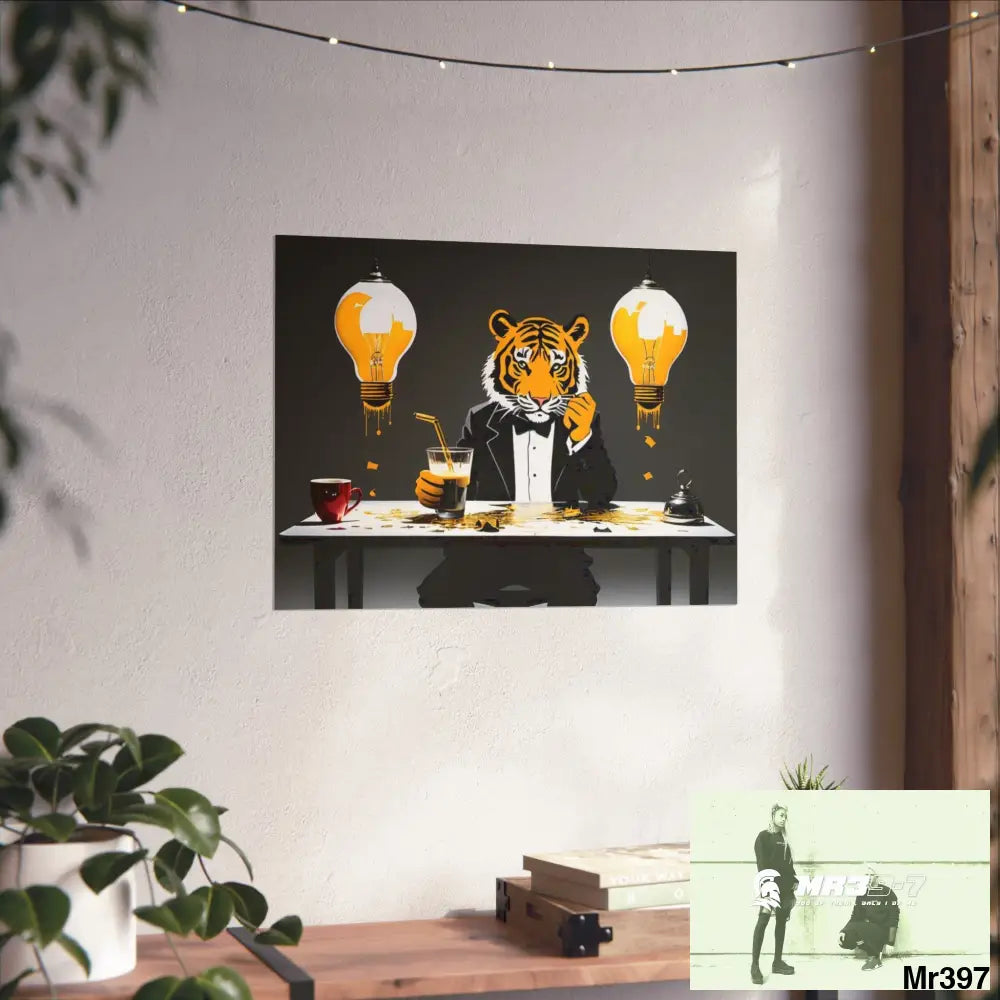 Banksy Style Dahab Gold scene 2 “Breaking the Glasses” no 13 Fine Art Posters Poster