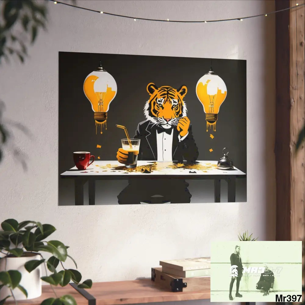 Banksy Style Dahab Gold scene 2 “Breaking the Glasses” no 13 Fine Art Posters Poster