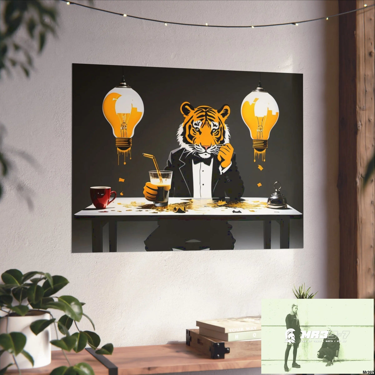 Banksy Style Dahab Gold scene 2 “Breaking the Glasses” no 13 Fine Art Posters Poster