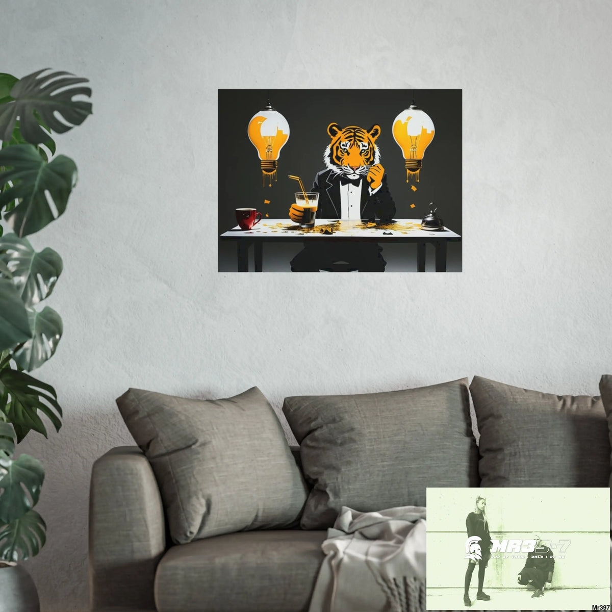 Banksy Style Dahab Gold scene 2 “Breaking the Glasses” no 13 Fine Art Posters Poster