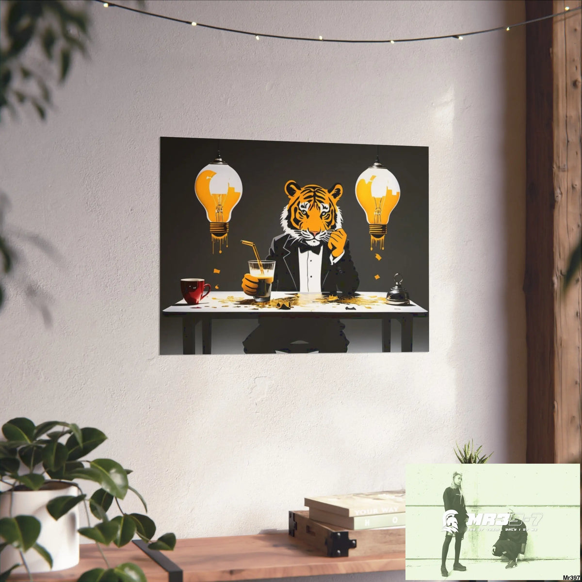 Banksy Style Dahab Gold scene 2 “Breaking the Glasses” no 13 Fine Art Posters Poster