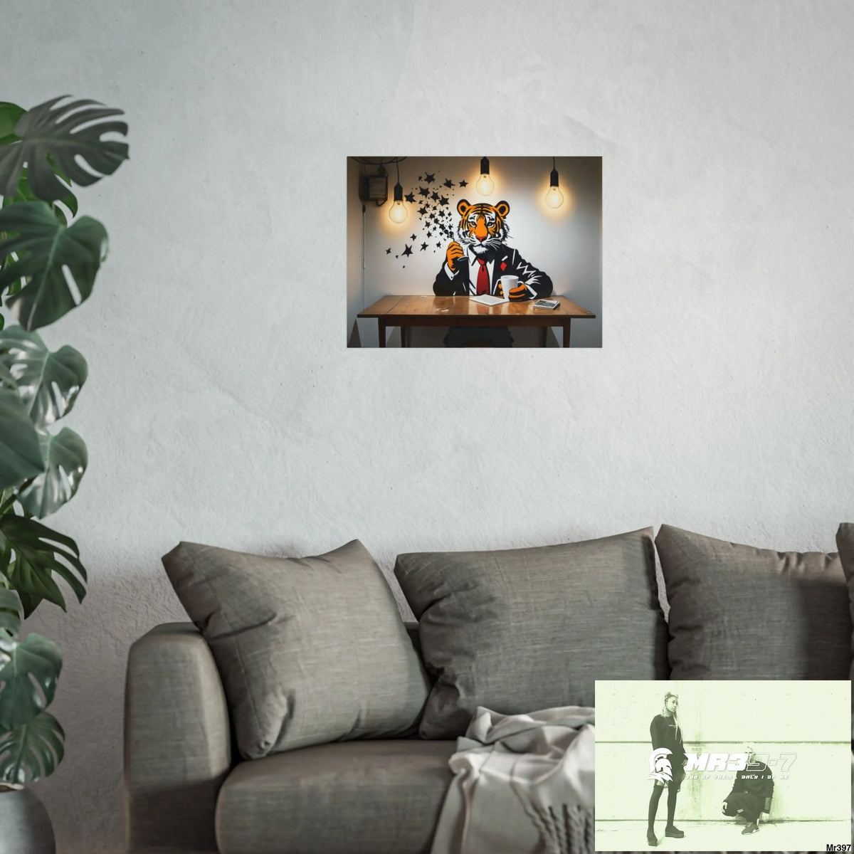Banksy Style Dahab Gold scene 2 “Breaking the Glasses” no 14 Fine Art Posters Poster