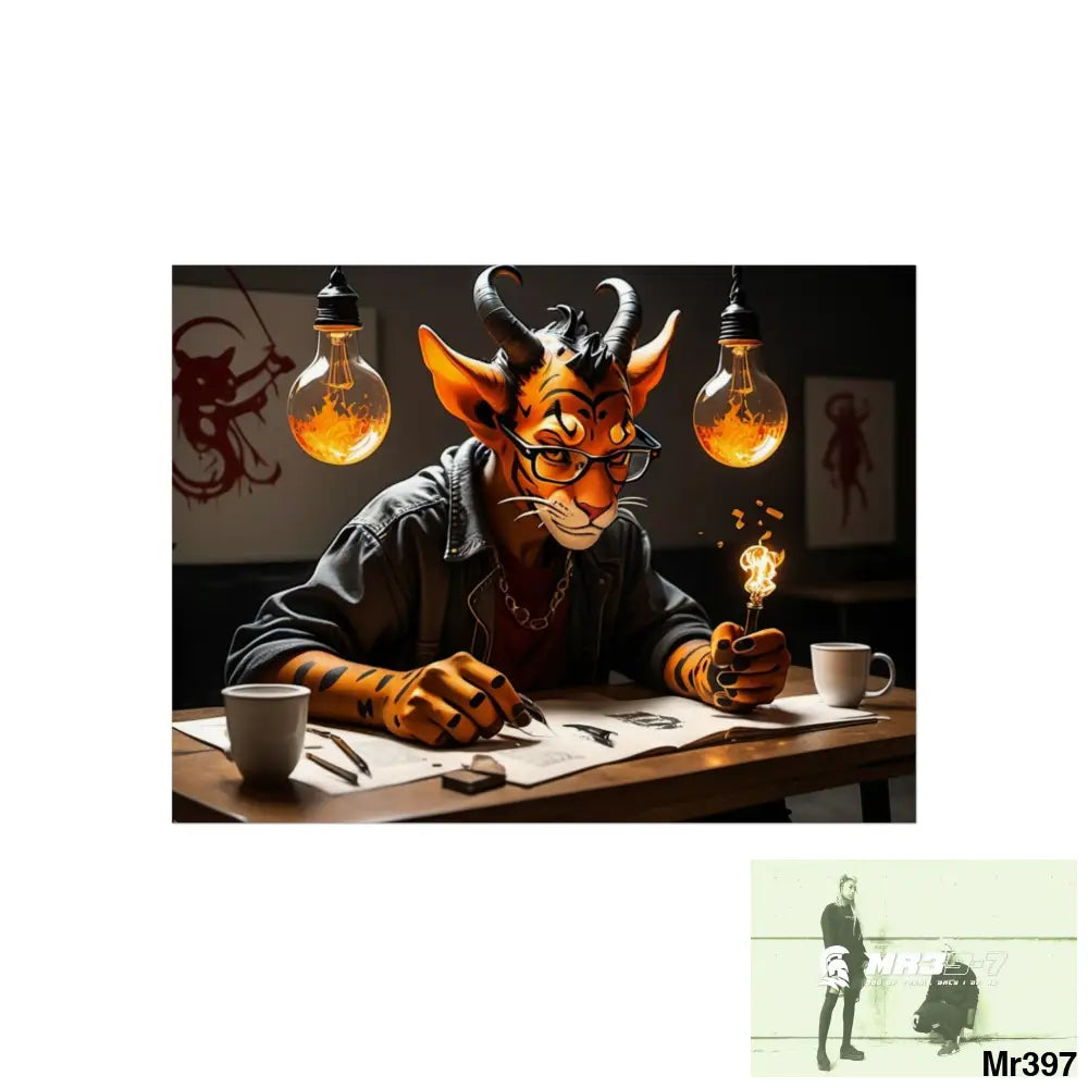 Banksy Style Dahab Gold scene 2 “Breaking the Glasses” no 19 Fine Art Posters 24″ x 18″ (Horizontal) / Matte Poster