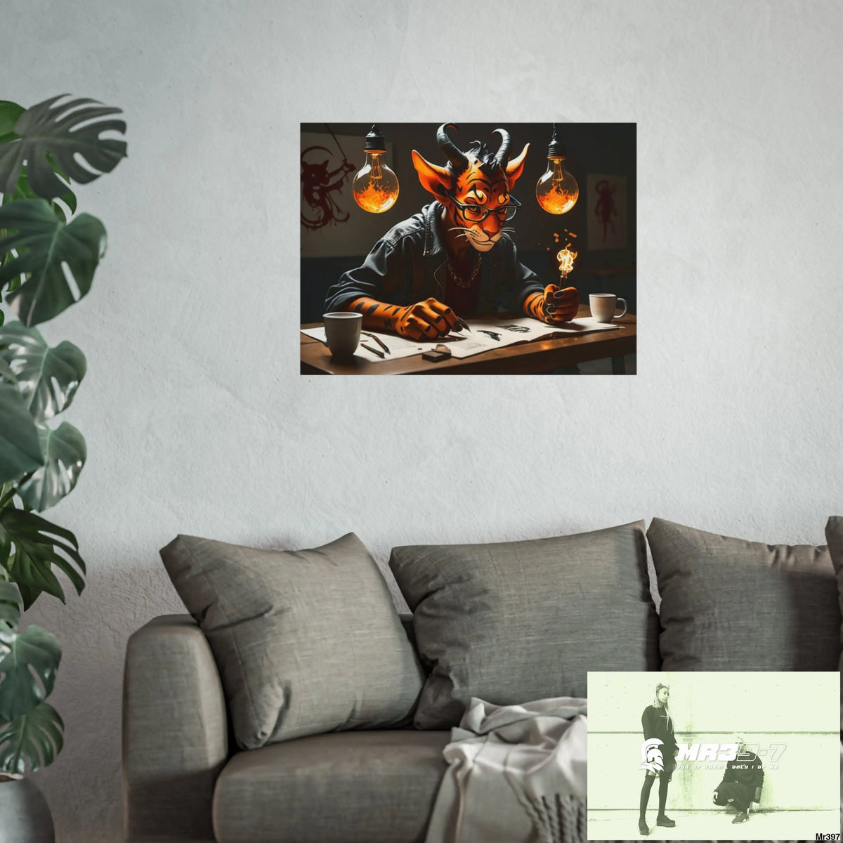 Banksy Style Dahab Gold scene 2 “Breaking the Glasses” no 19 Fine Art Posters Poster
