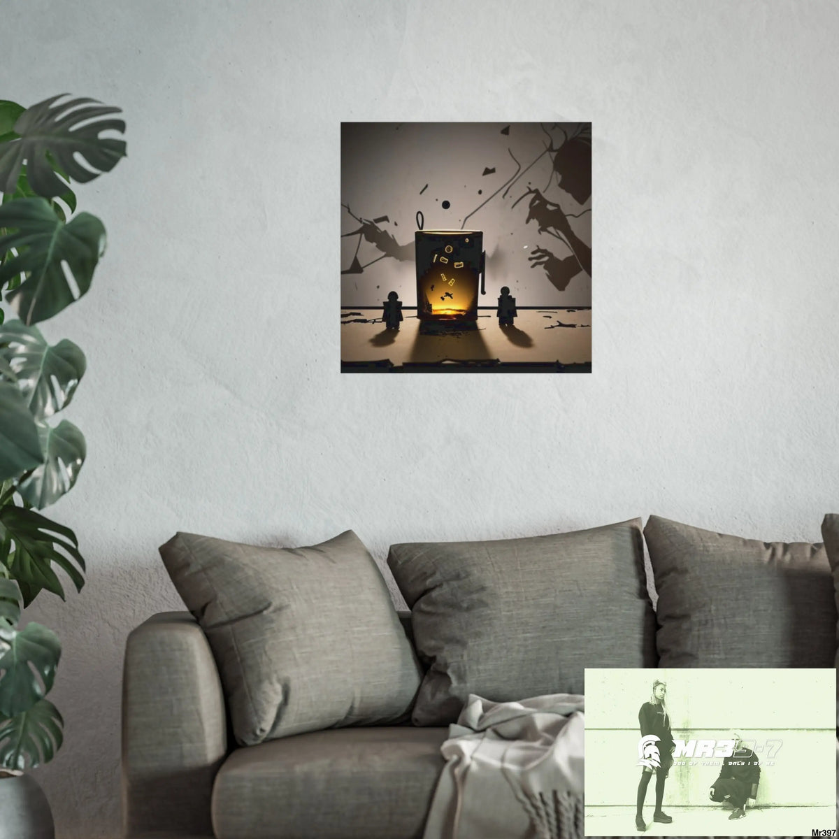 Banksy Style Dahab Gold scene 2 “Breaking the Glasses” no 6 Fine Art Posters Poster