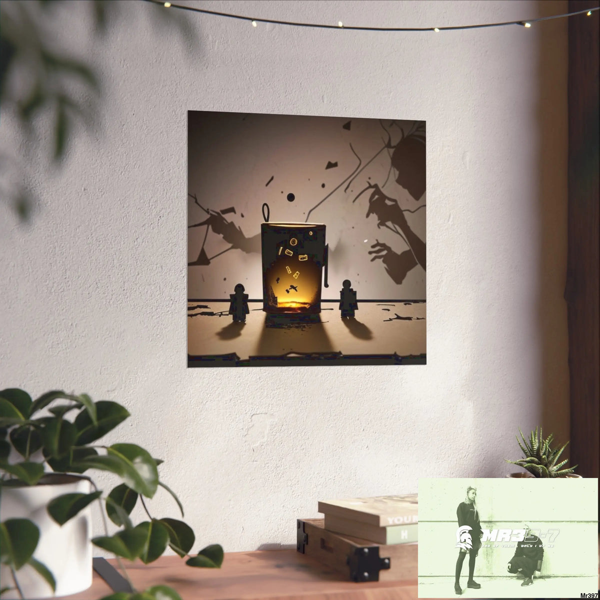 Banksy Style Dahab Gold scene 2 “Breaking the Glasses” no 6 Fine Art Posters Poster