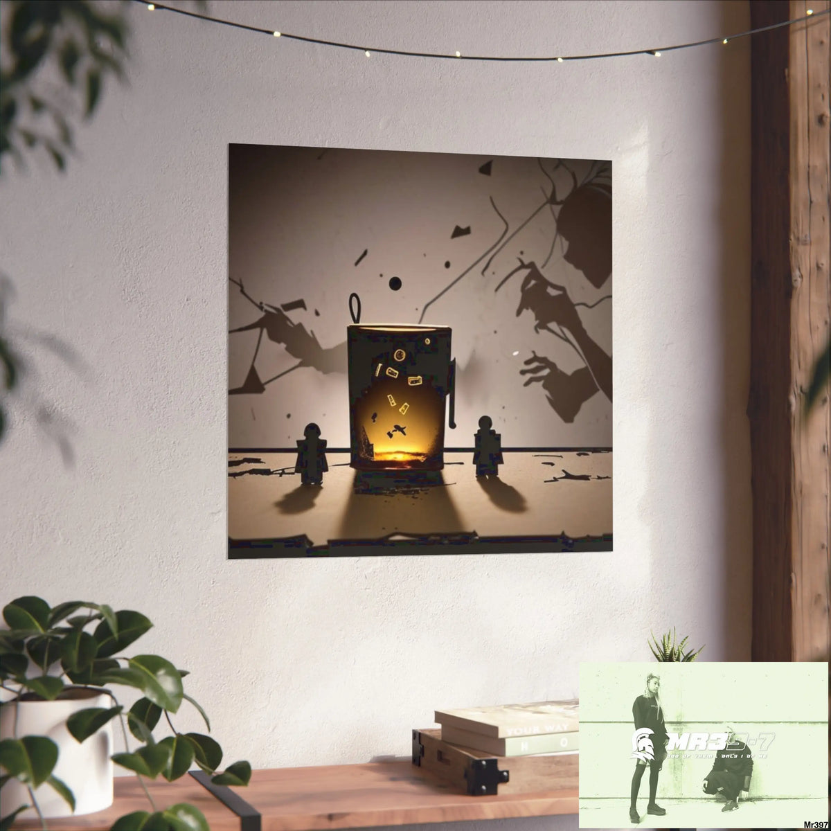 Banksy Style Dahab Gold scene 2 “Breaking the Glasses” no 6 Fine Art Posters Poster
