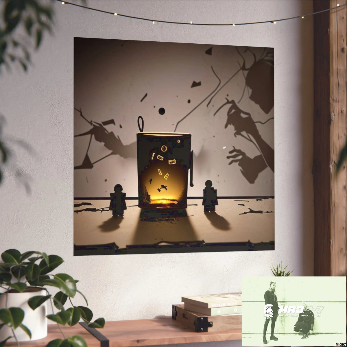 Banksy Style Dahab Gold scene 2 “Breaking the Glasses” no 6 Fine Art Posters Poster