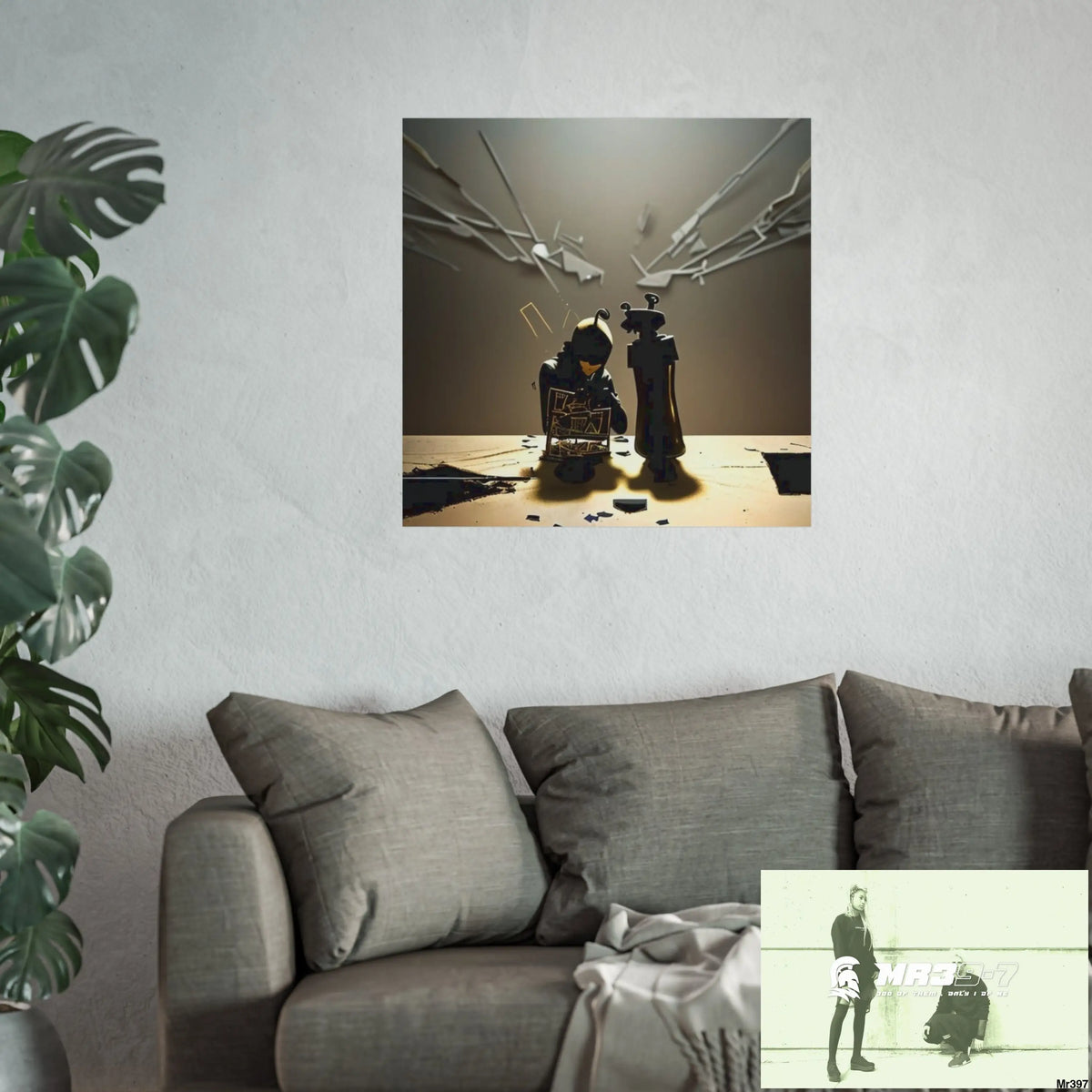 Banksy Style Dahab Gold scene 2 “Breaking the Glasses” no 7 Fine Art Posters Poster