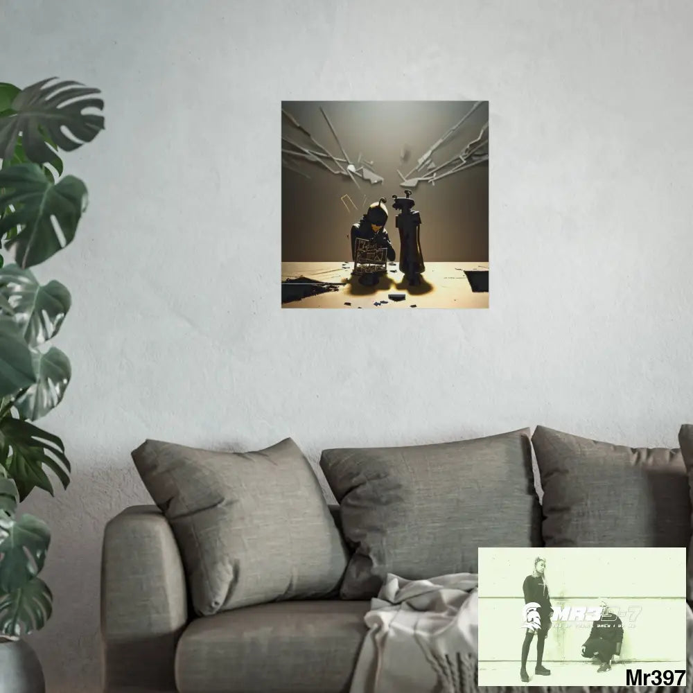 Banksy Style Dahab Gold scene 2 “Breaking the Glasses” no 7 Fine Art Posters Poster