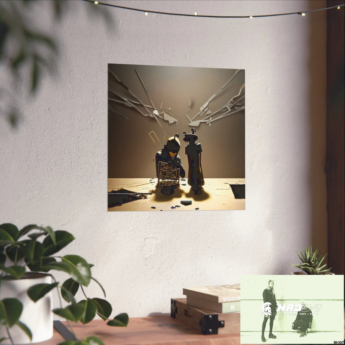 Banksy Style Dahab Gold scene 2 “Breaking the Glasses” no 7 Fine Art Posters Poster