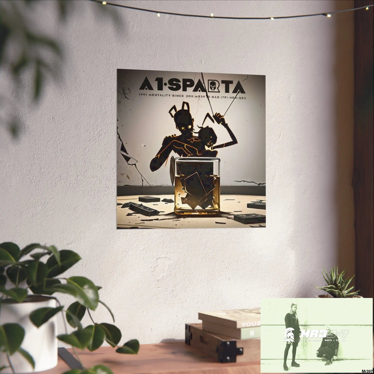 Banksy Style Dahab Gold scene 2 “Breaking the Glasses” no 8 Fine Art Posters Poster
