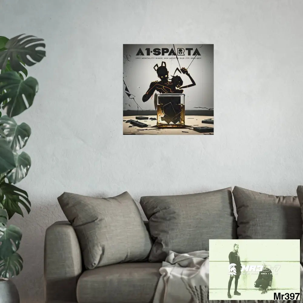 Banksy Style Dahab Gold scene 2 “Breaking the Glasses” no 8 Fine Art Posters Poster