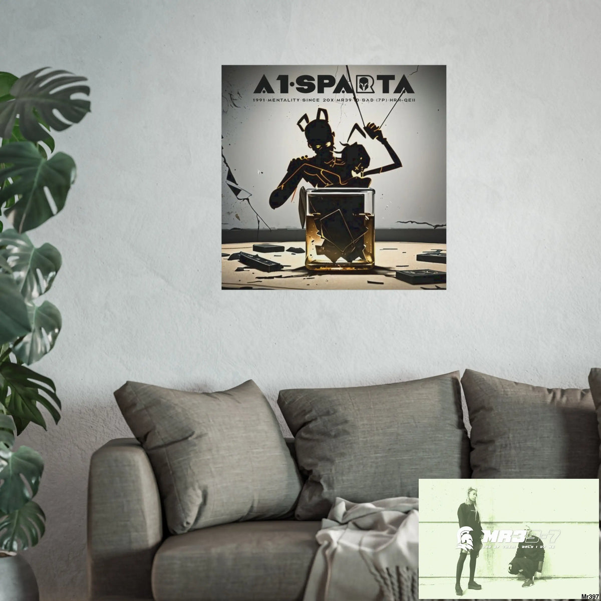 Banksy Style Dahab Gold scene 2 “Breaking the Glasses” no 8 Fine Art Posters Poster