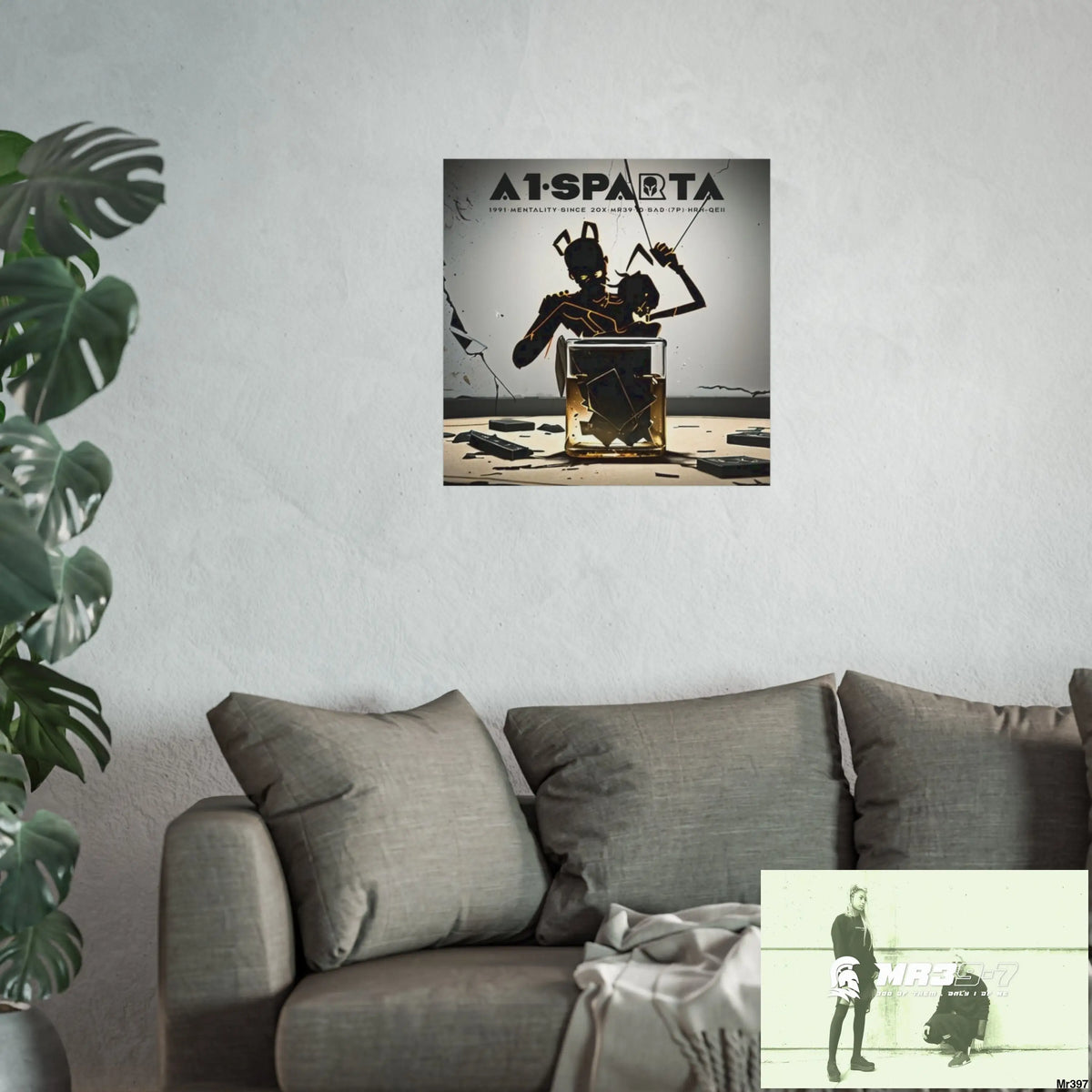 Banksy Style Dahab Gold scene 2 “Breaking the Glasses” no 8 Fine Art Posters Poster