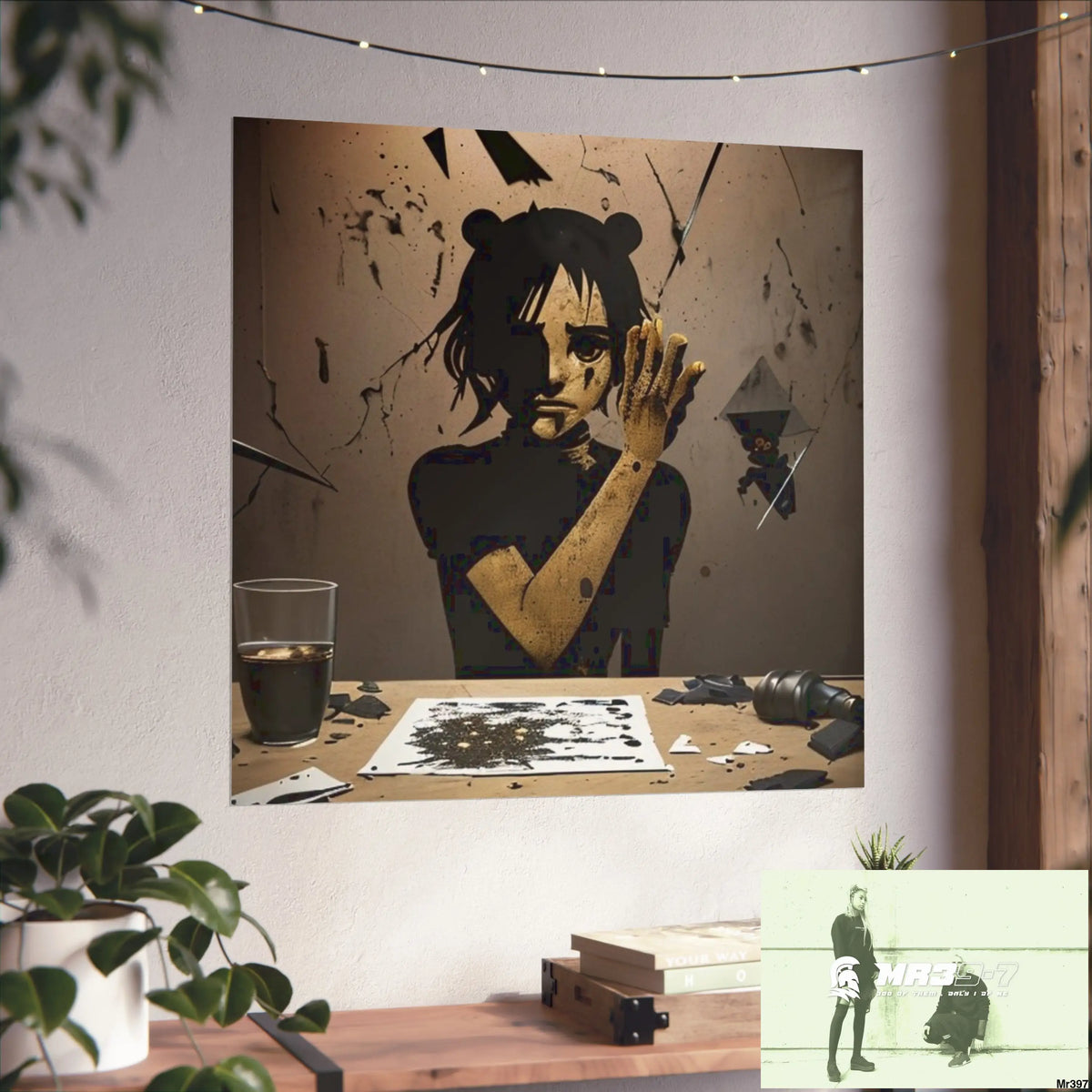 Banksy Style Dahab Gold scene 2 “Breaking the Glasses” no 9 Fine Art Posters Poster