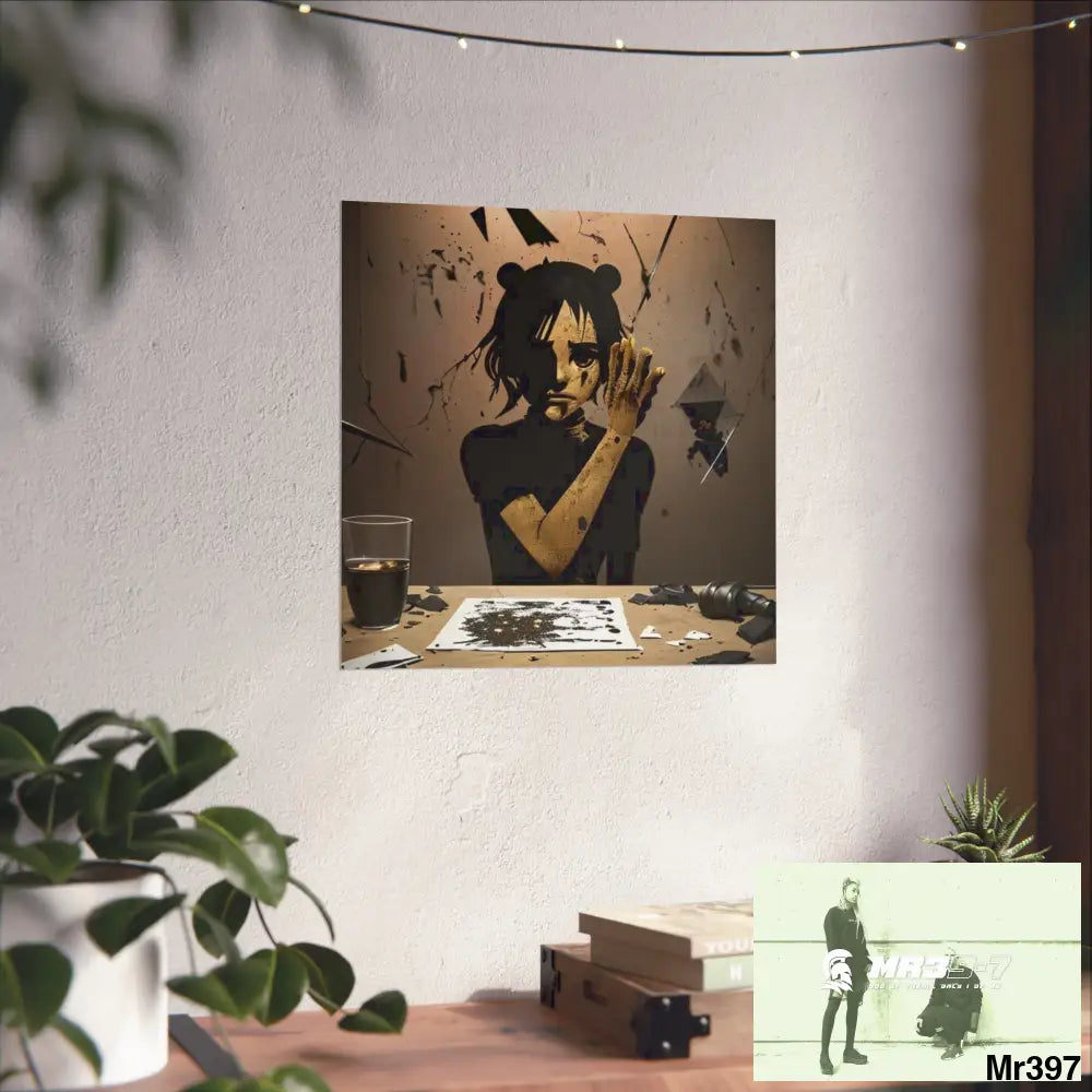 Banksy Style Dahab Gold scene 2 “Breaking the Glasses” no 9 Fine Art Posters Poster