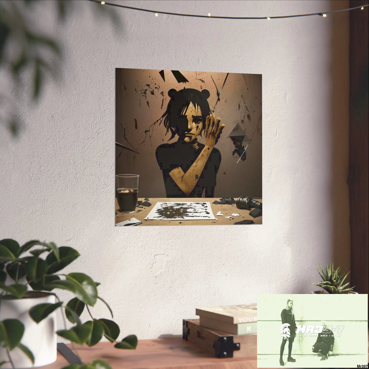 Banksy Style Dahab Gold scene 2 “Breaking the Glasses” no 9 Fine Art Posters Poster