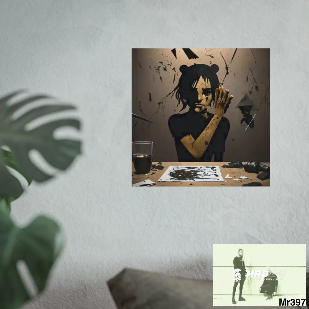 Banksy Style Dahab Gold scene 2 “Breaking the Glasses” no 9 Fine Art Posters Poster