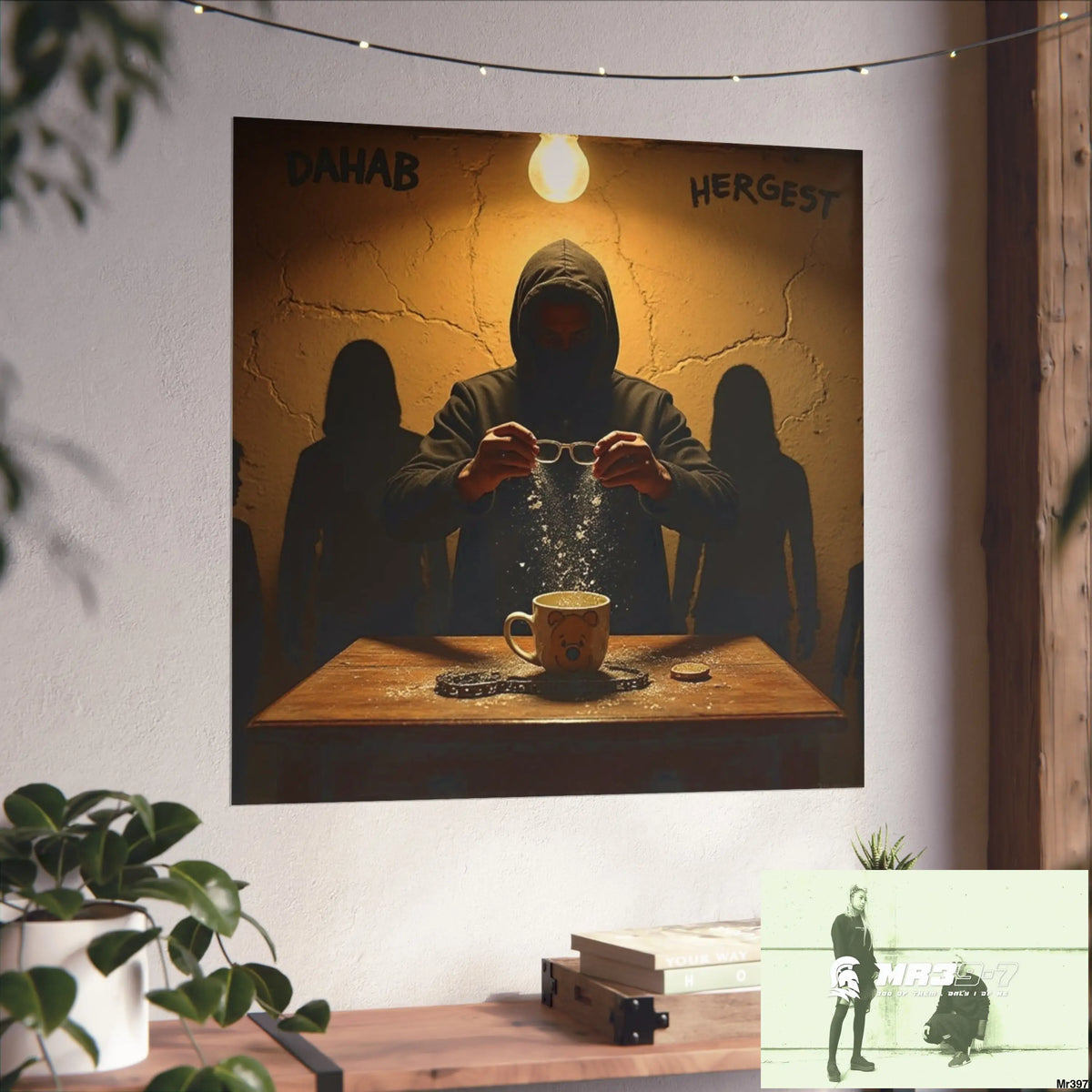 Banksy Style Dahab Gold scene 2 “Breaking the Glasses” no 2 Fine Art Posters Poster
