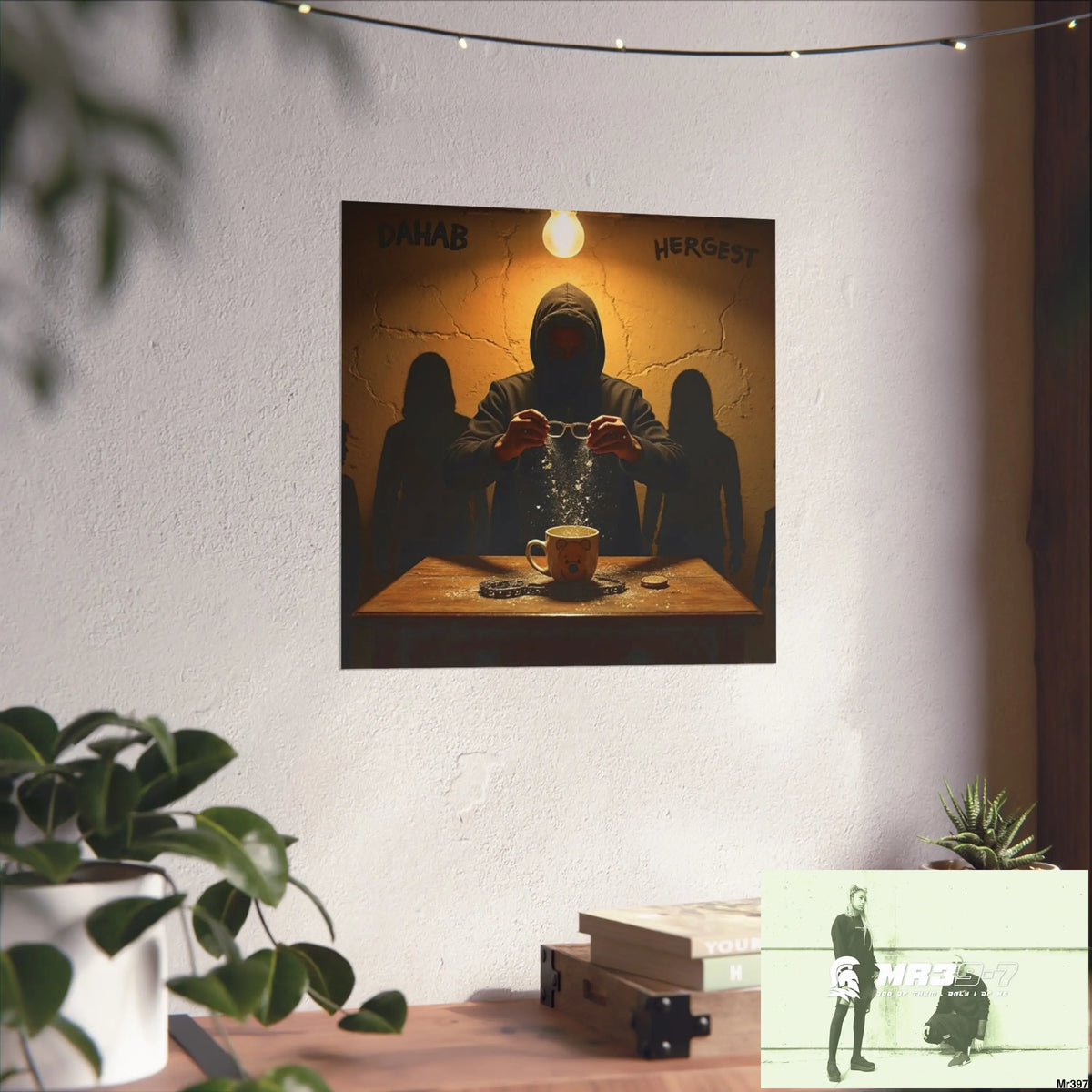 Banksy Style Dahab Gold scene 2 “Breaking the Glasses” no 2 Fine Art Posters Poster
