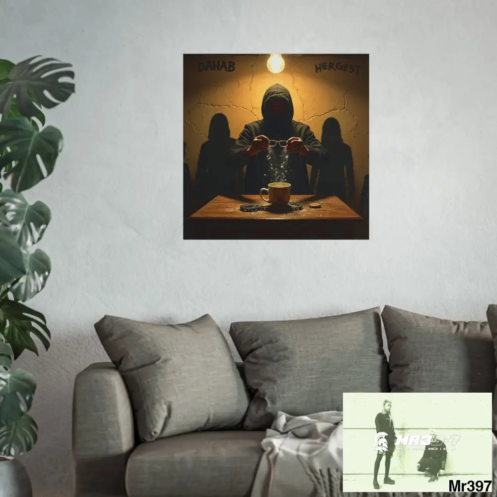 Banksy Style Dahab Gold scene 2 “Breaking the Glasses” no 2 Fine Art Posters Poster