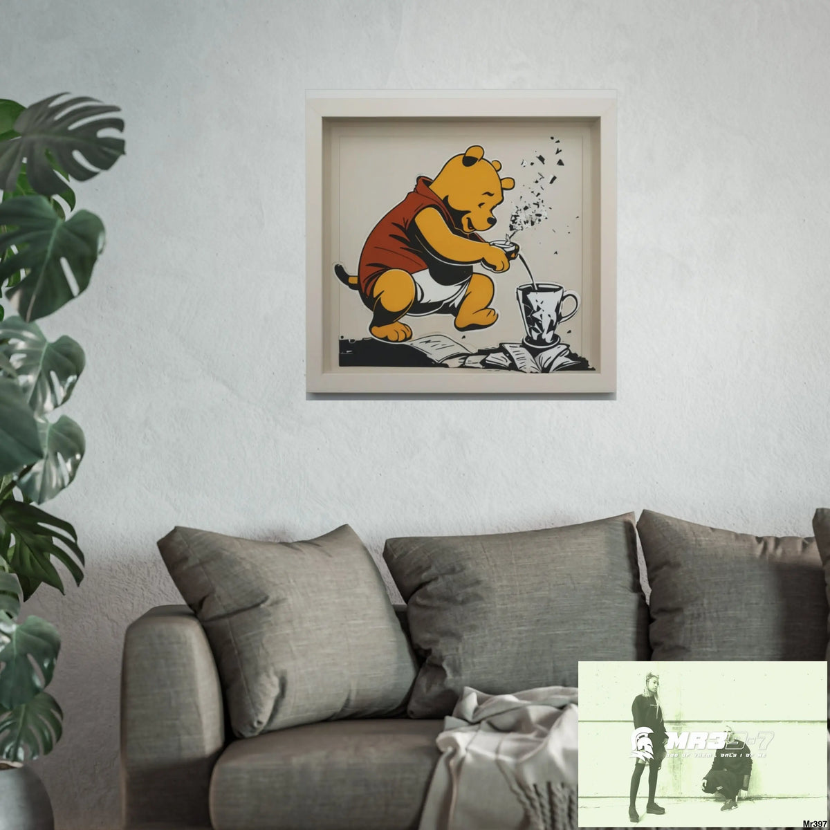 Banksy Style DAHAB GOLD — SCENE 3 “Filling the Tigger Cup” no 1 Fine Art Posters Poster