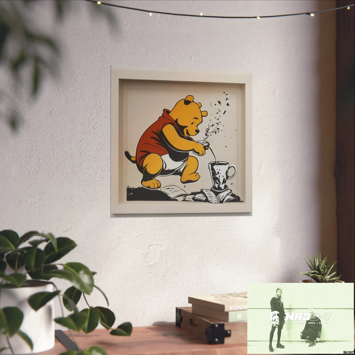 Banksy Style DAHAB GOLD — SCENE 3 “Filling the Tigger Cup” no 1 Fine Art Posters Poster