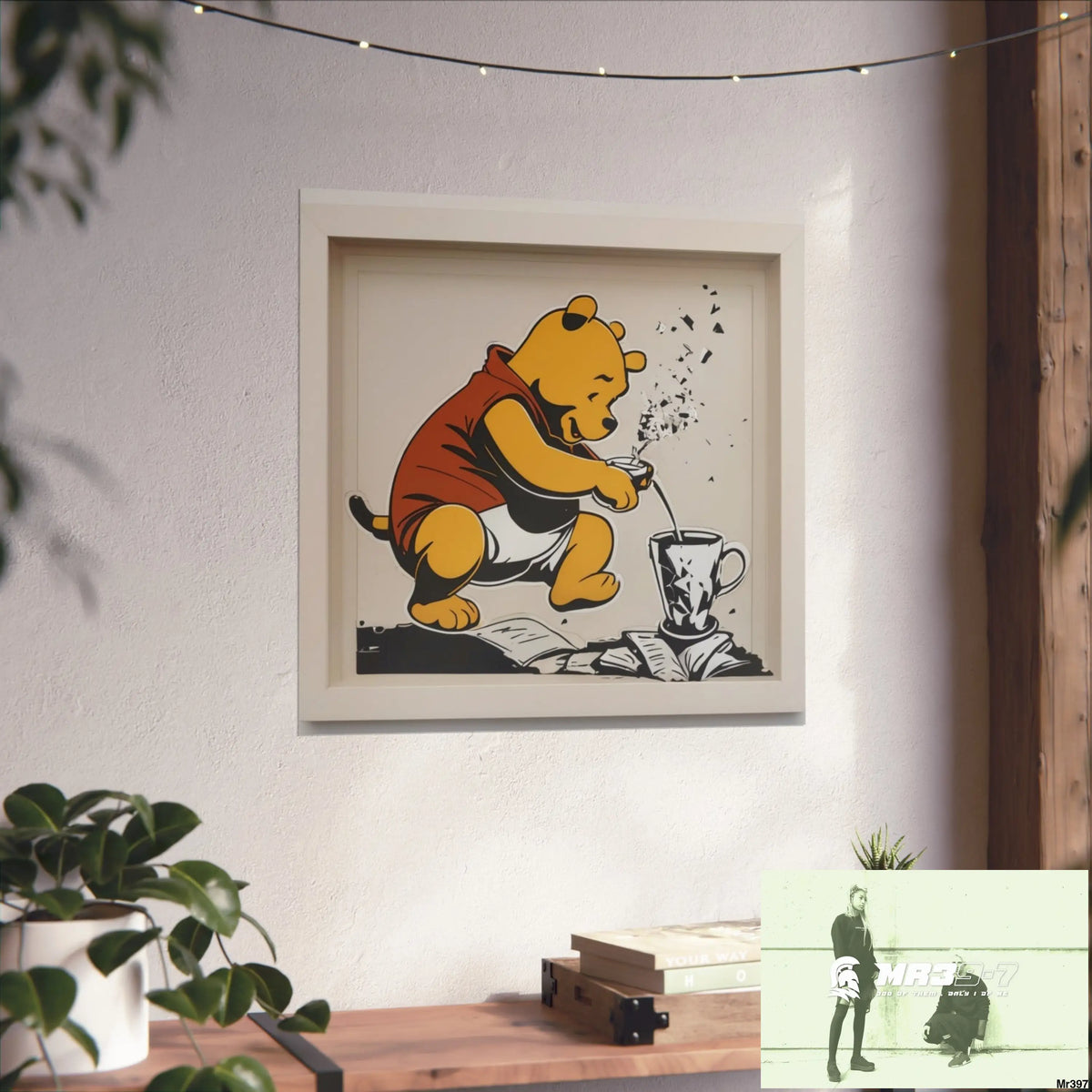Banksy Style DAHAB GOLD — SCENE 3 “Filling the Tigger Cup” no 1 Fine Art Posters Poster