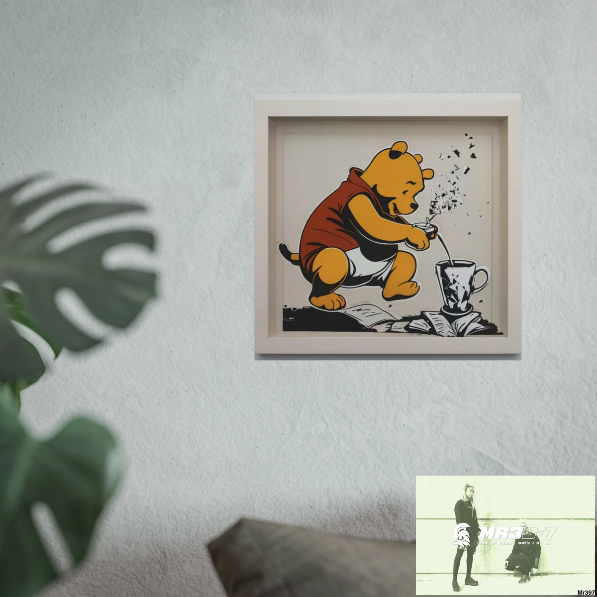 Banksy Style DAHAB GOLD — SCENE 3 “Filling the Tigger Cup” no 1 Fine Art Posters Poster