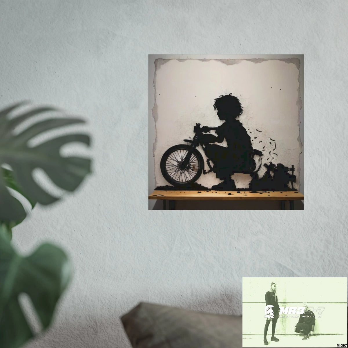 Banksy Style DAHAB GOLD — SCENE 4 Chain Around the Neck no 3 Fine Art Posters Poster