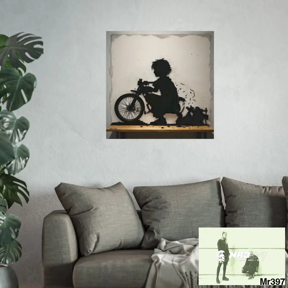 Banksy Style DAHAB GOLD — SCENE 4 Chain Around the Neck no 3 Fine Art Posters Poster