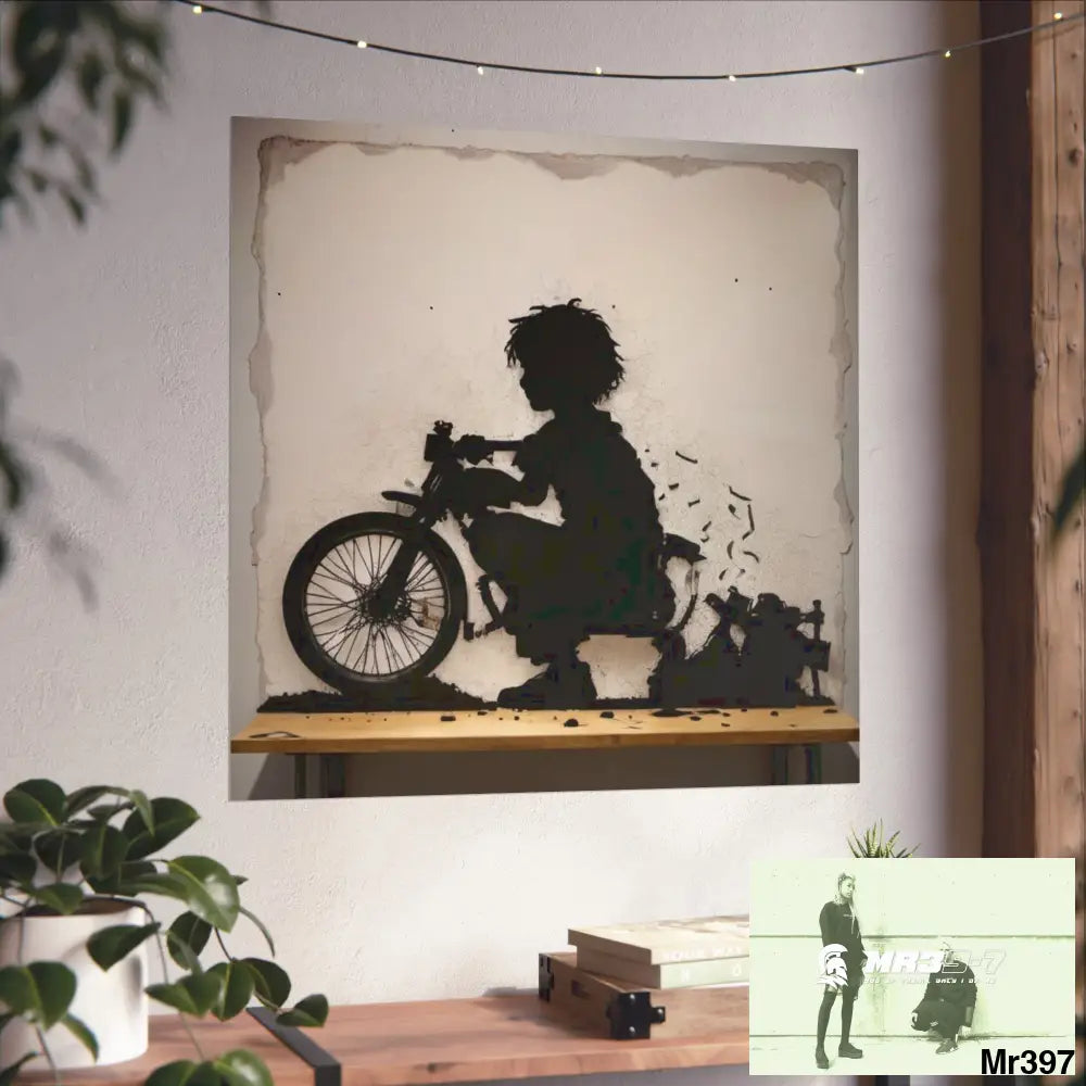 Banksy Style DAHAB GOLD — SCENE 4 Chain Around the Neck no 3 Fine Art Posters Poster
