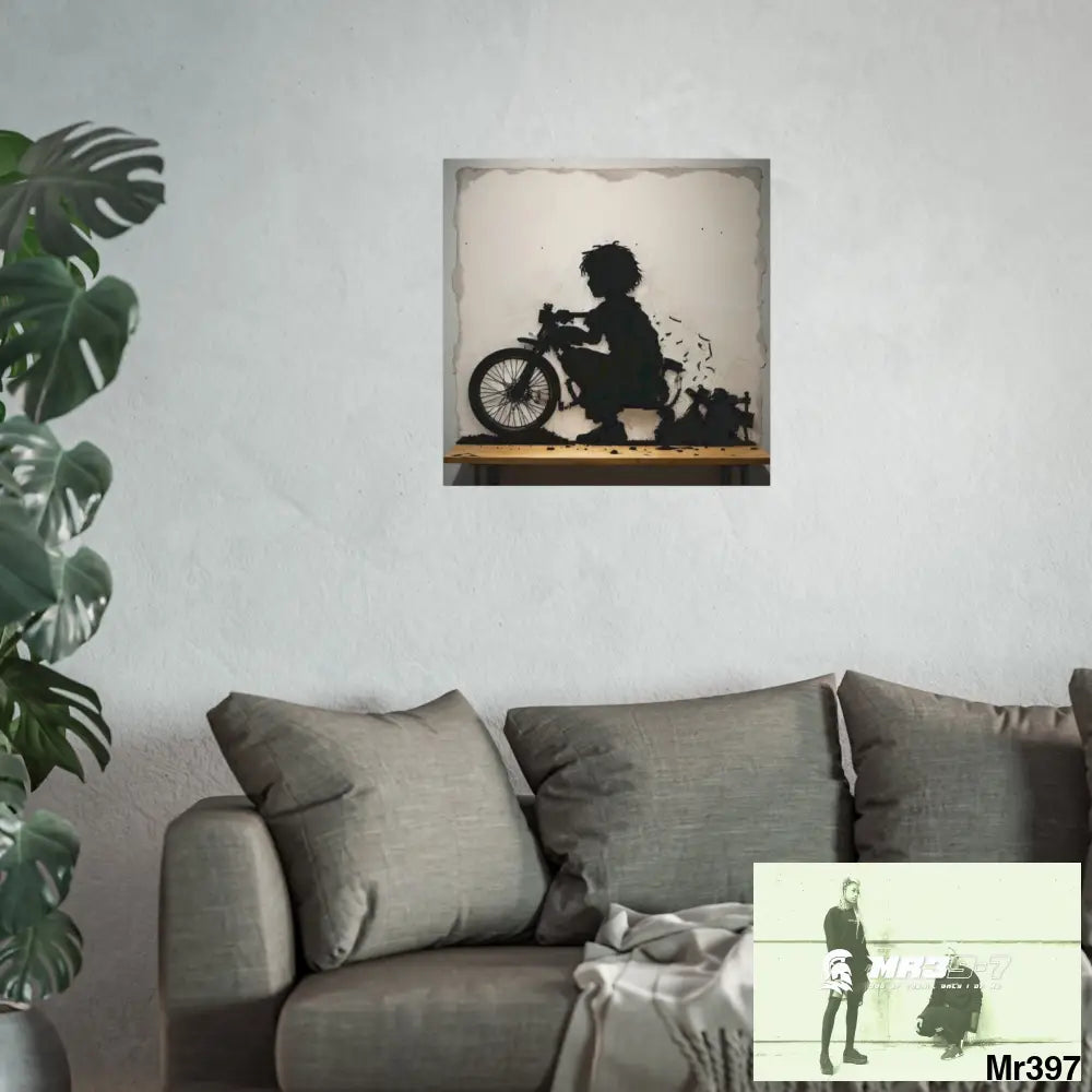 Banksy Style DAHAB GOLD — SCENE 4 Chain Around the Neck no 3 Fine Art Posters Poster