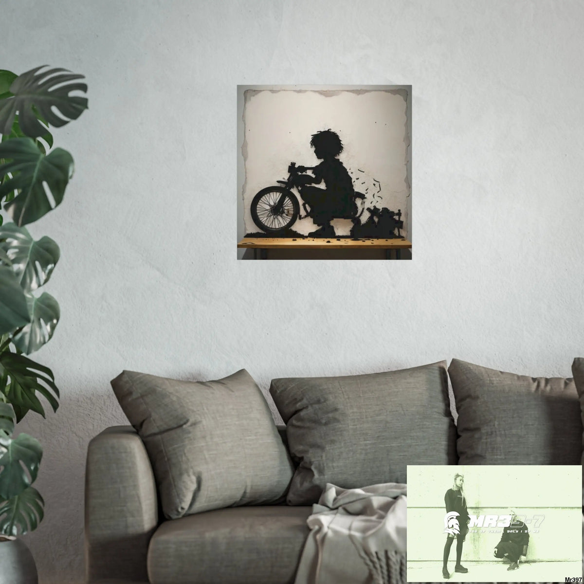 Banksy Style DAHAB GOLD — SCENE 4 Chain Around the Neck no 3 Fine Art Posters Poster