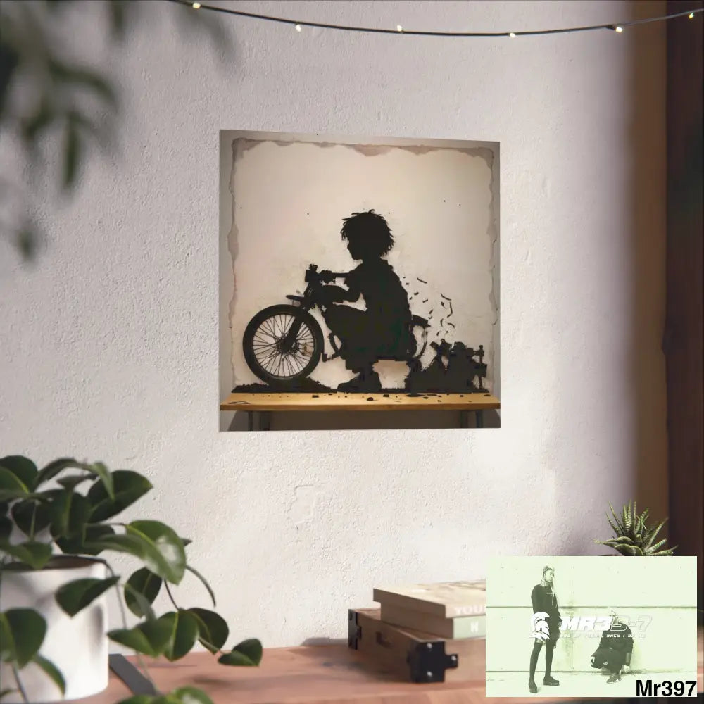 Banksy Style DAHAB GOLD — SCENE 4 Chain Around the Neck no 3 Fine Art Posters Poster