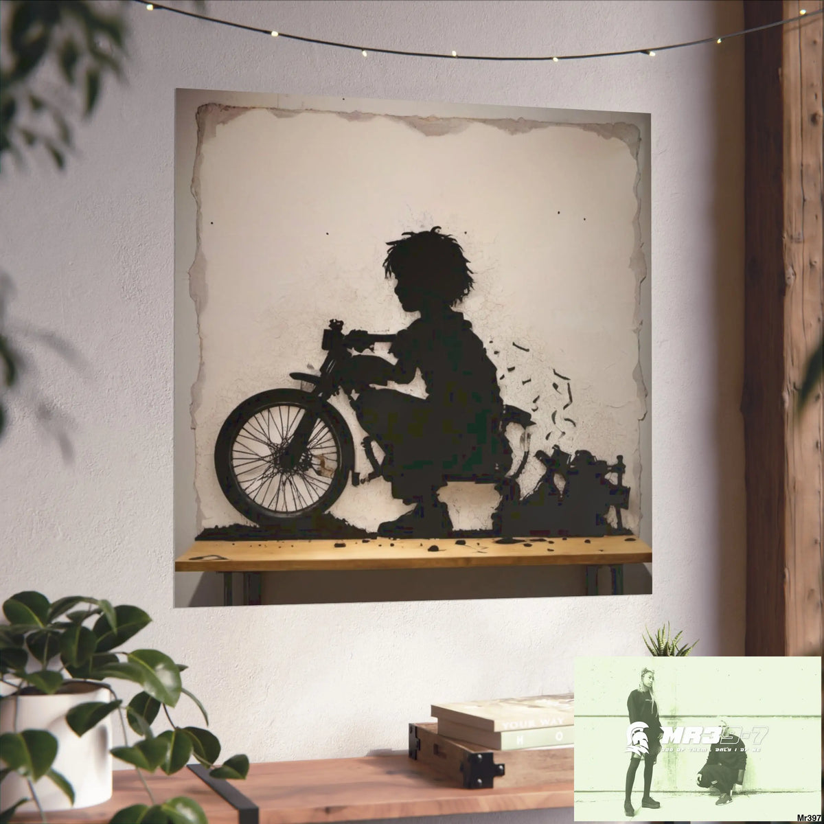 Banksy Style DAHAB GOLD — SCENE 4 Chain Around the Neck no 3 Fine Art Posters Poster