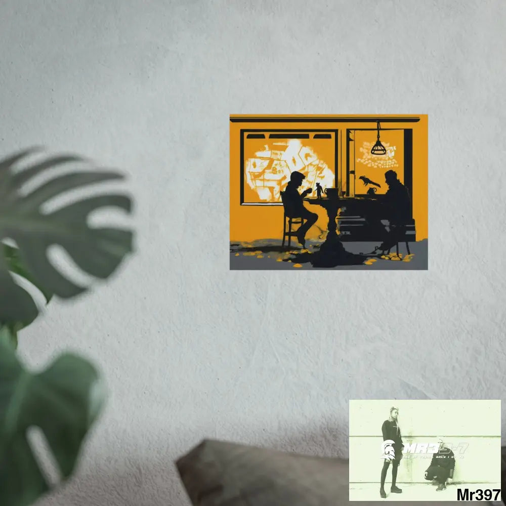 Banksy Style DAHAB GOLD SCENE 7“The Table Test – The Cup The Penny The Chain & The Instructions” no 2 Fine Art Posters