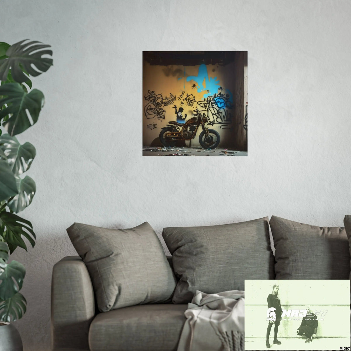 Banksy Style DAHAB GOLD SCENE 7“The Table Test – The Cup The Penny The Chain & The Instructions” no 8 Fine Art Posters