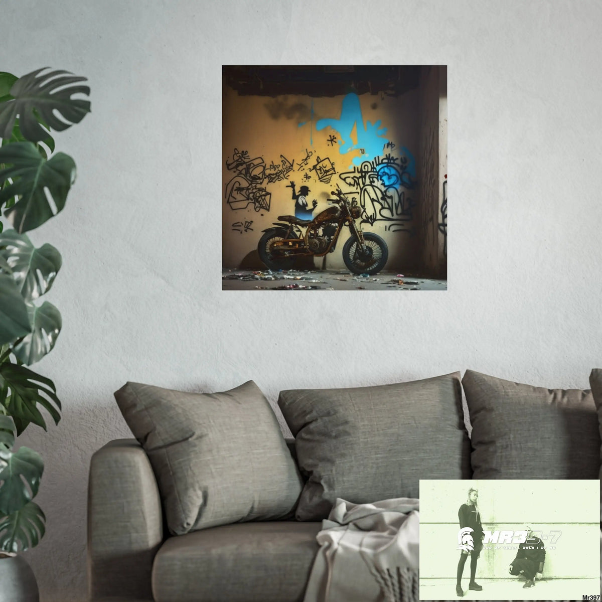 Banksy Style DAHAB GOLD SCENE 7“The Table Test – The Cup The Penny The Chain & The Instructions” no 8 Fine Art Posters