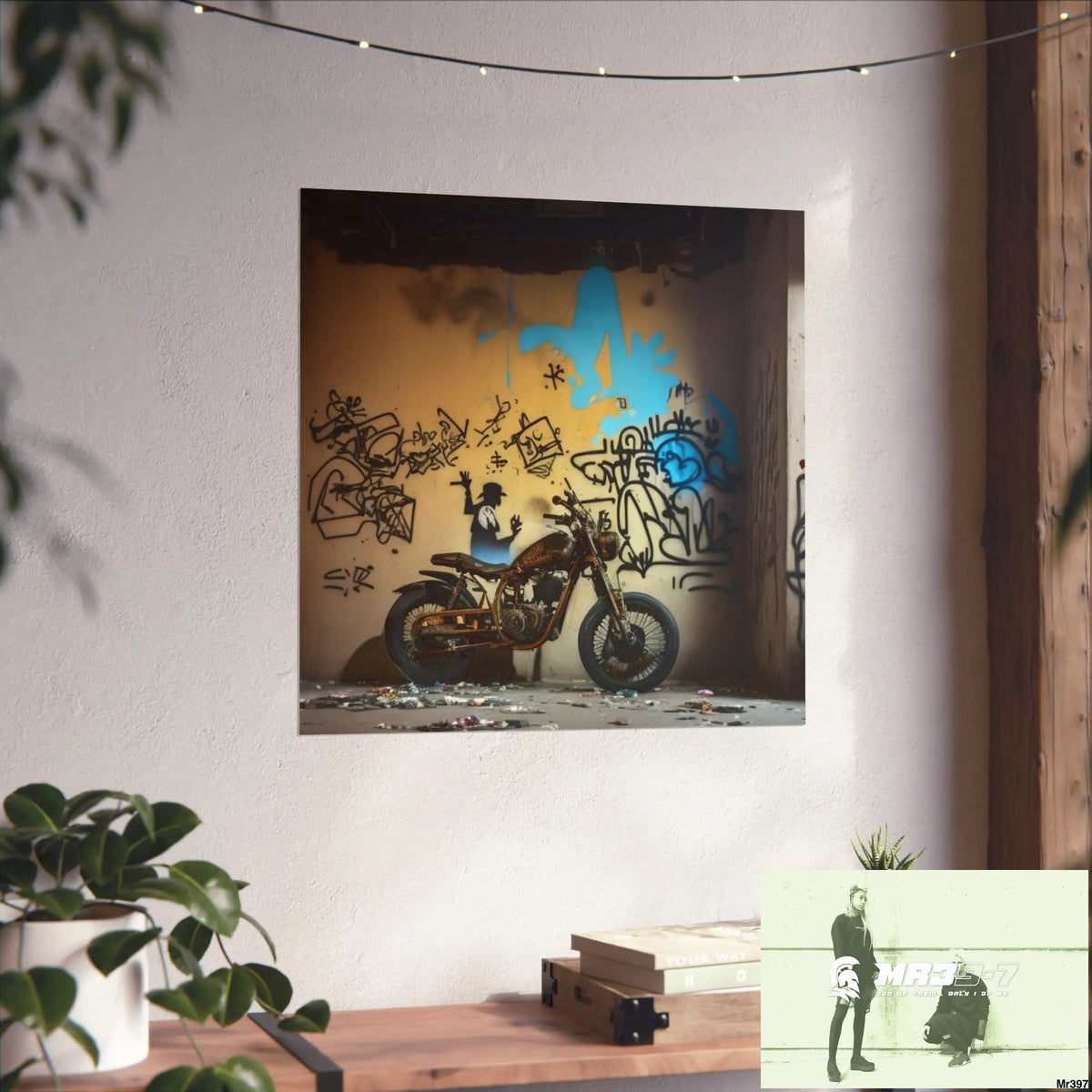 Banksy Style DAHAB GOLD SCENE 7“The Table Test – The Cup The Penny The Chain & The Instructions” no 8 Fine Art Posters