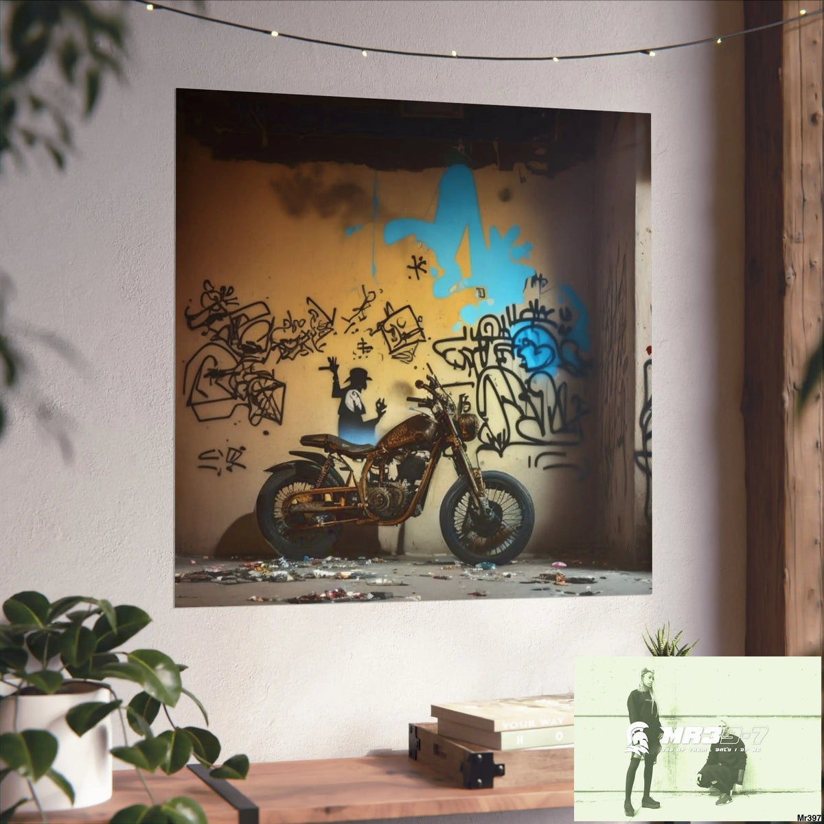 Banksy Style DAHAB GOLD SCENE 7“The Table Test – The Cup The Penny The Chain & The Instructions” no 8 Fine Art Posters