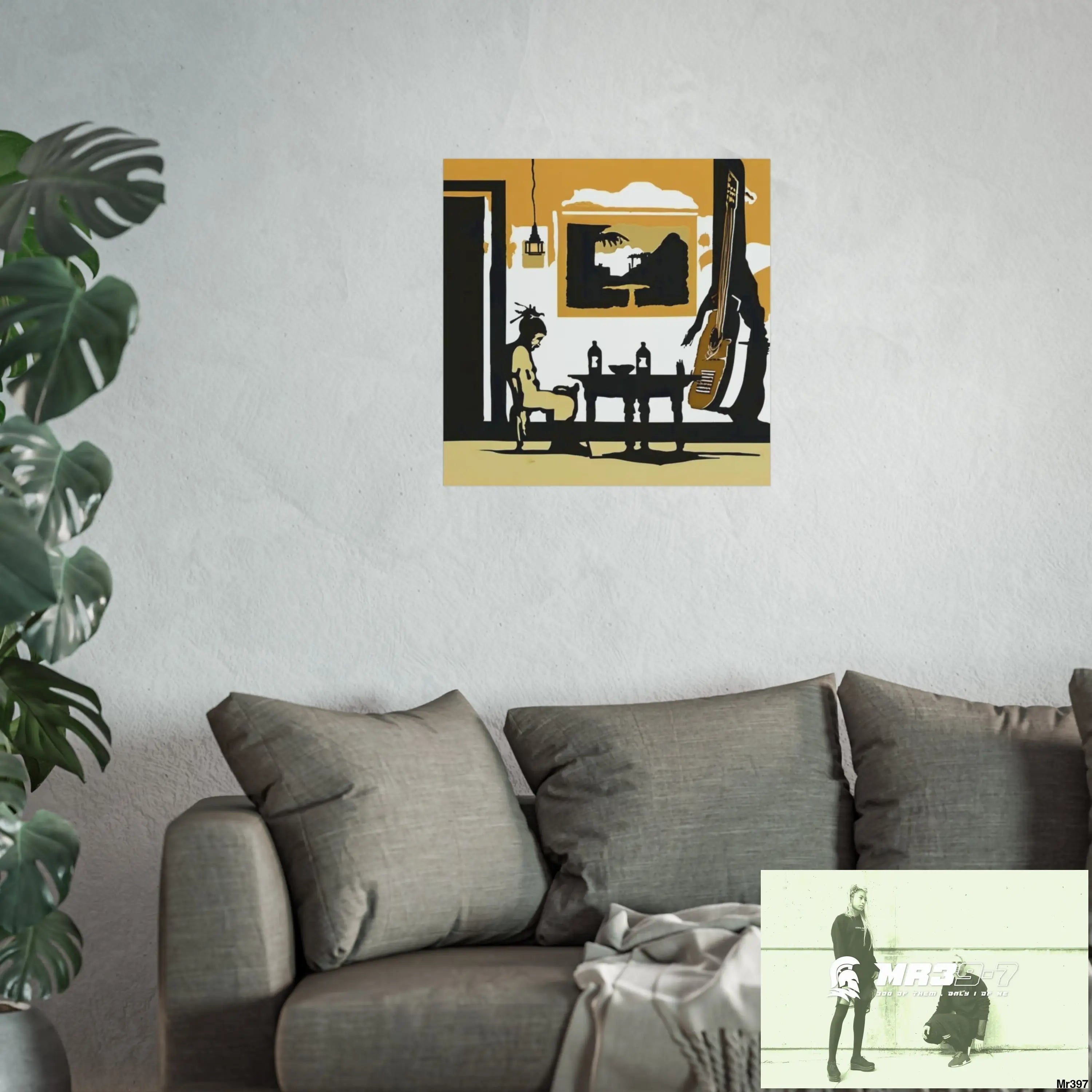 Banksy Style DAHAB GOLD SCENE 8 “The Suitcase The Saws The Rope The Goodbye The Break no 1 Fine Art Posters Poster