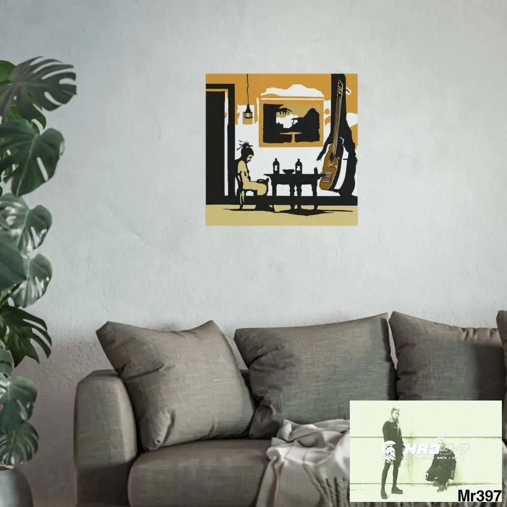 Banksy Style DAHAB GOLD SCENE 8 “The Suitcase The Saws The Rope The Goodbye The Break no 1 Fine Art Posters Poster